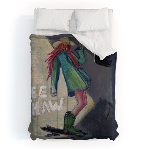 Sophia Buddenhagen Yee Haw Cowgirl Skater Comforter