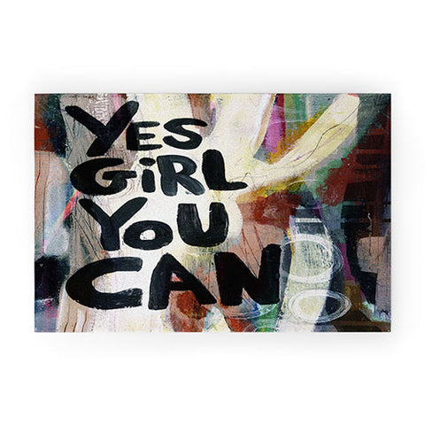 Sophia Buddenhagen Yes Girl You Can Welcome Mat