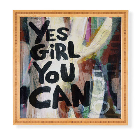 Sophia Buddenhagen Yes Girl You Can Framed Wall Art