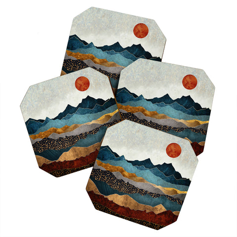 SpaceFrogDesigns Amber Dusk Coaster Set