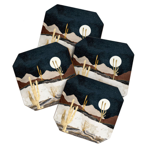SpaceFrogDesigns Desert View Coaster Set