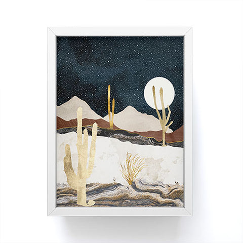SpaceFrogDesigns Desert View Framed Mini Art Print