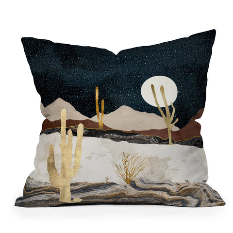 SpaceFrogDesigns Desert View Throw Pillow