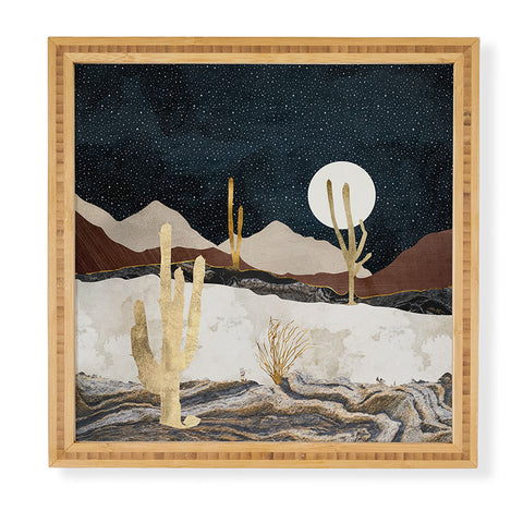 SpaceFrogDesigns Desert View Framed Wall Art
