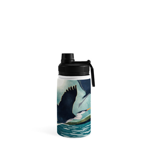 SpaceFrogDesigns Evening Heron Water Bottle