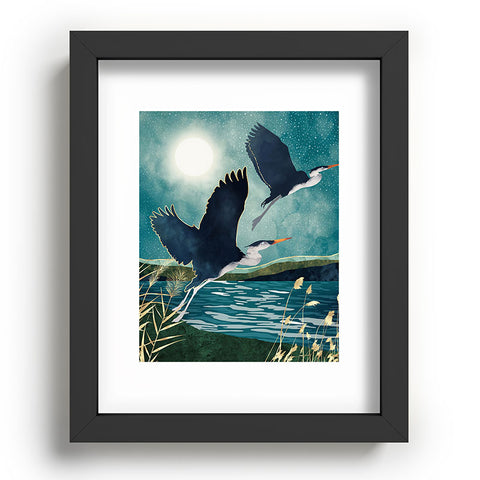 SpaceFrogDesigns Evening Heron Recessed Framing Rectangle