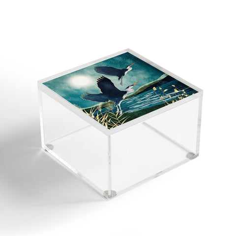 SpaceFrogDesigns Evening Heron Acrylic Box