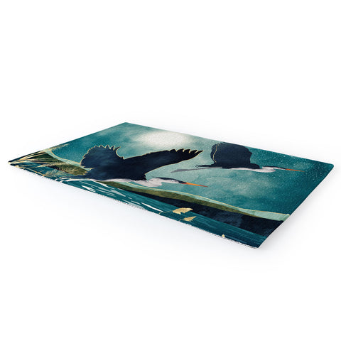 SpaceFrogDesigns Evening Heron Area Rug