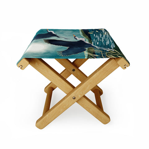 SpaceFrogDesigns Evening Heron Folding Stool