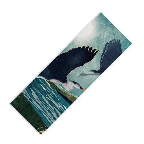 SpaceFrogDesigns Evening Heron Yoga Mat