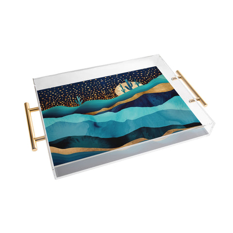SpaceFrogDesigns Indigo Desert Night Acrylic Tray