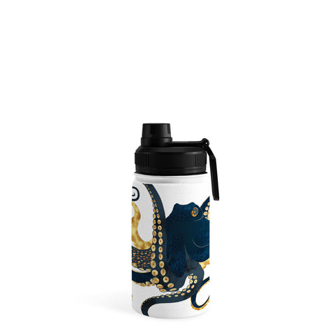 SpaceFrogDesigns Metallic Octopus IV Water Bottle