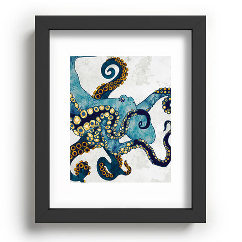 SpaceFrogDesigns Metallic Octopus VI Recessed Framing Rectangle