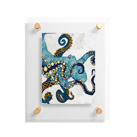 SpaceFrogDesigns Metallic Octopus VI Floating Acrylic Print