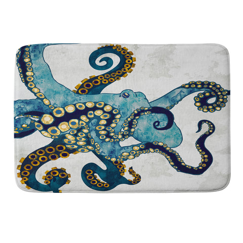 SpaceFrogDesigns Metallic Octopus VI Memory Foam Bath Mat