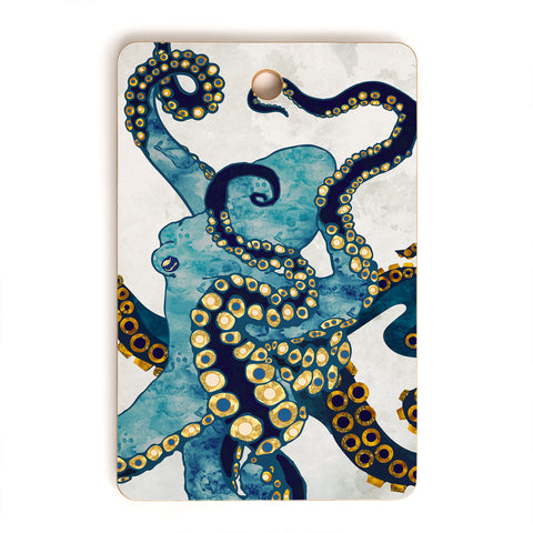 SpaceFrogDesigns Metallic Octopus VI Cutting Board Rectangle