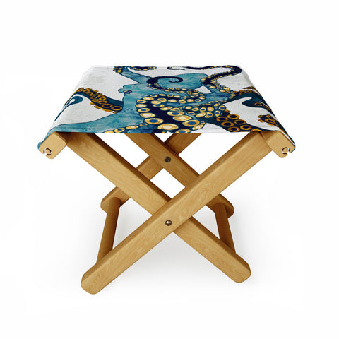 SpaceFrogDesigns Metallic Octopus VI Folding Stool
