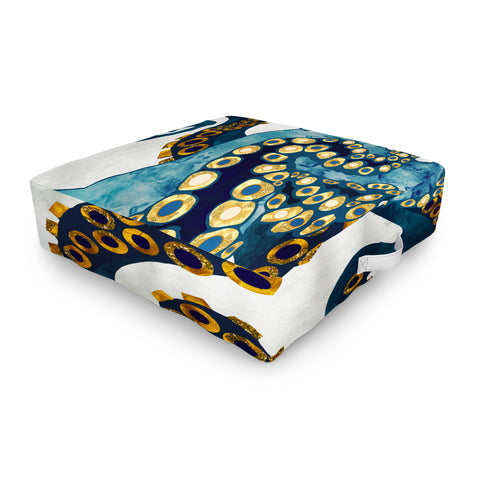 SpaceFrogDesigns Metallic Octopus VI Outdoor Floor Cushion