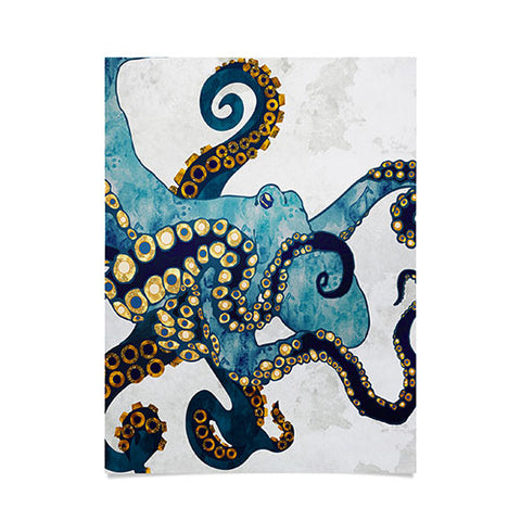 SpaceFrogDesigns Metallic Octopus VI Poster