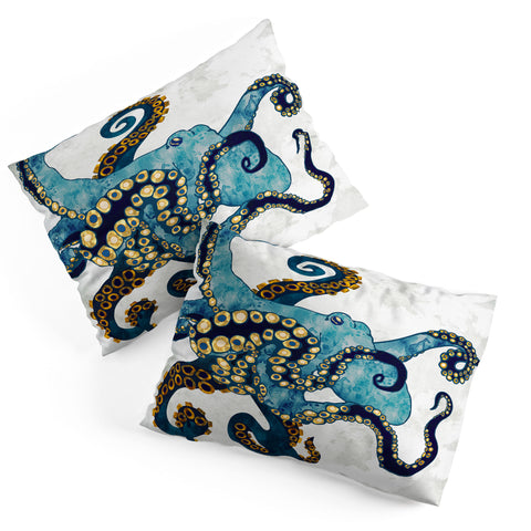 SpaceFrogDesigns Metallic Octopus VI Pillow Shams