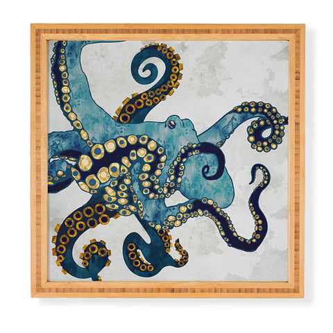 SpaceFrogDesigns Metallic Octopus VI Framed Wall Art