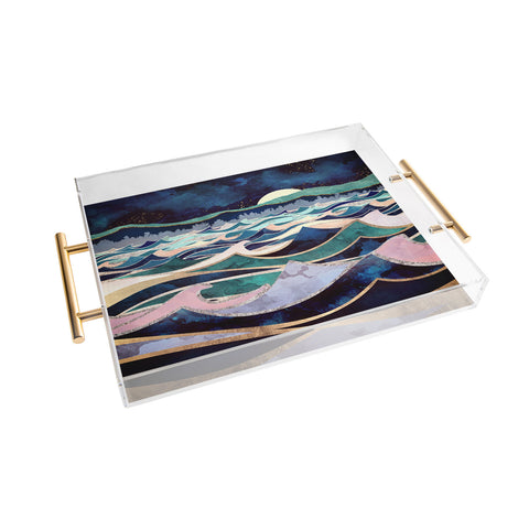 SpaceFrogDesigns Moonlit Ocean Acrylic Tray