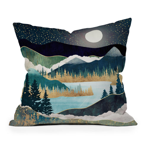 SpaceFrogDesigns Star Lake Outdoor Throw Pillow