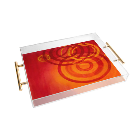 Stacey Schultz Circle World Flame Acrylic Tray