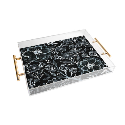 Stephanie Corfee Black And White Botanika Acrylic Tray