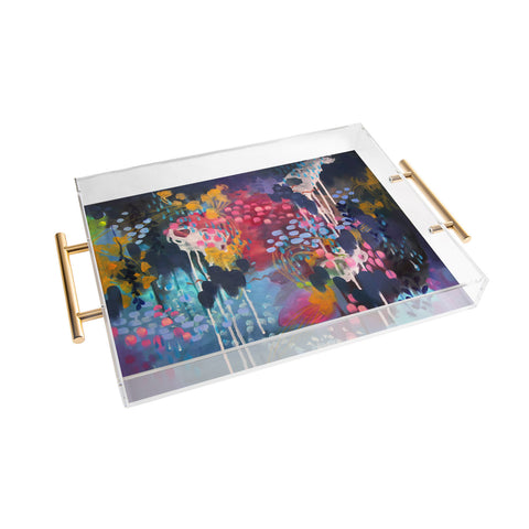 Stephanie Corfee Blue Velvet Acrylic Tray