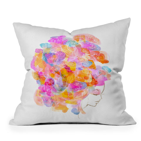 Stephanie Corfee Bouffant Outdoor Throw Pillow