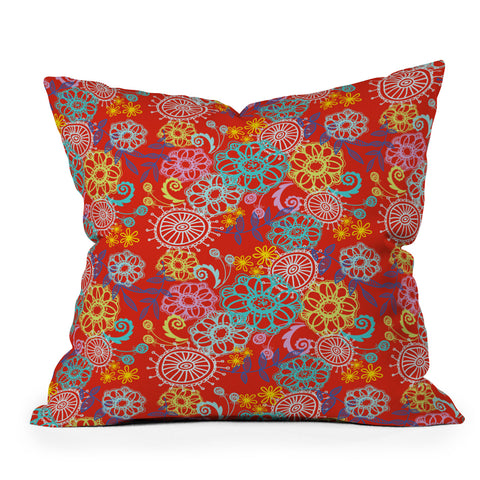 Stephanie Corfee Cart Wheels Outdoor Throw Pillow
