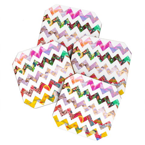Stephanie Corfee Chevron No 1 Coaster Set