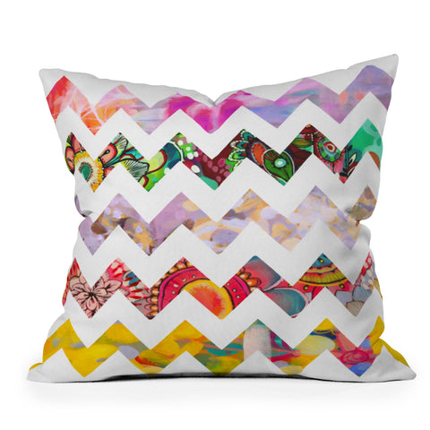 Stephanie Corfee Chevron No 1 Outdoor Throw Pillow