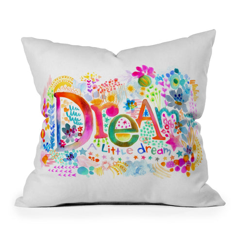 Stephanie Corfee Dream A Little Outdoor Throw Pillow