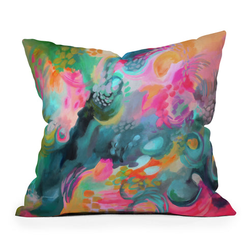 Stephanie Corfee Fairy Pool Outdoor Throw Pillow