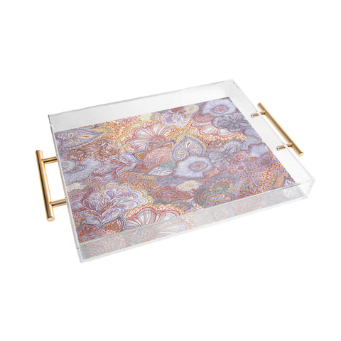 Stephanie Corfee Flourish Allover Muted Desert Acrylic Tray