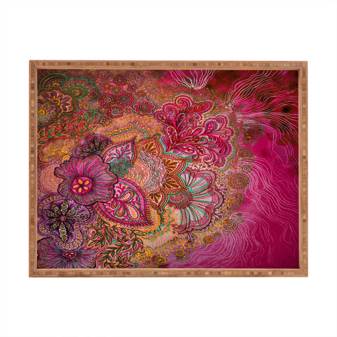 Stephanie Corfee Flourish Berry Rectangular Tray