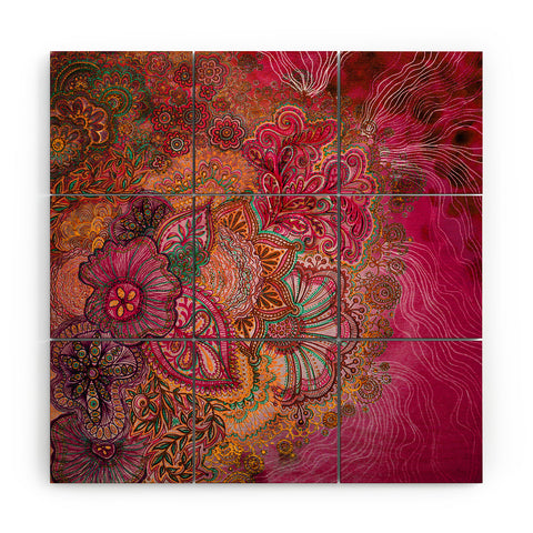 Stephanie Corfee Flourish Berry Wood Wall Mural