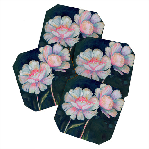 Stephanie Corfee Flowers In The Dark Coaster Set