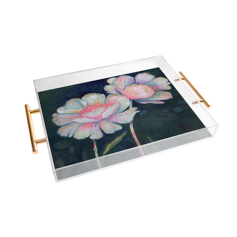 Stephanie Corfee Flowers In The Dark Acrylic Tray