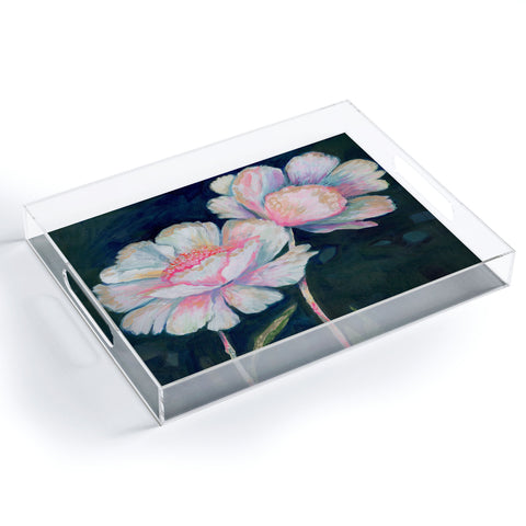 Stephanie Corfee Flowers In The Dark Acrylic Tray