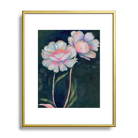 Stephanie Corfee Flowers In The Dark Metal Framed Art Print Havenly