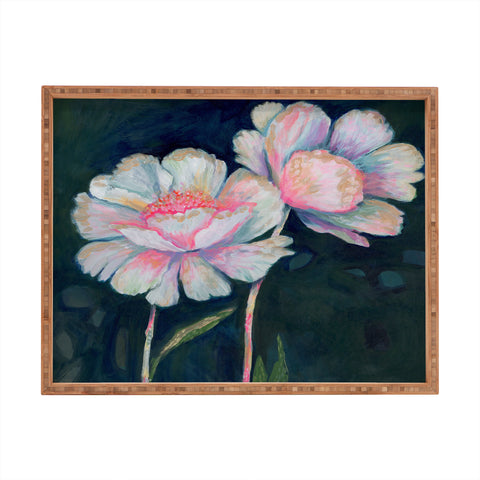 Stephanie Corfee Flowers In The Dark Rectangular Tray