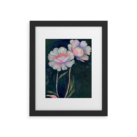 Stephanie Corfee Flowers In The Dark Framed Art Print