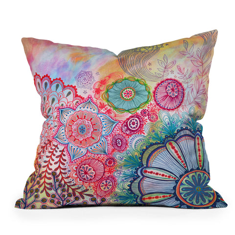 Stephanie Corfee Frolicing Outdoor Throw Pillow