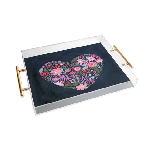 Stephanie Corfee Heart Aflutter Acrylic Tray