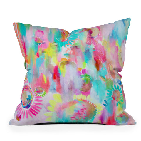 Stephanie Corfee Lollipop Factory Outdoor Throw Pillow