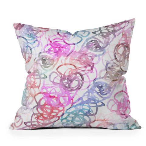 Stephanie Corfee Loopy Outdoor Throw Pillow