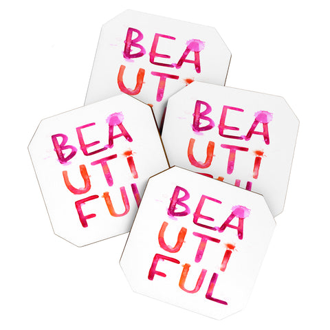 Stephanie Corfee Messy BEAUTIFUL Coaster Set